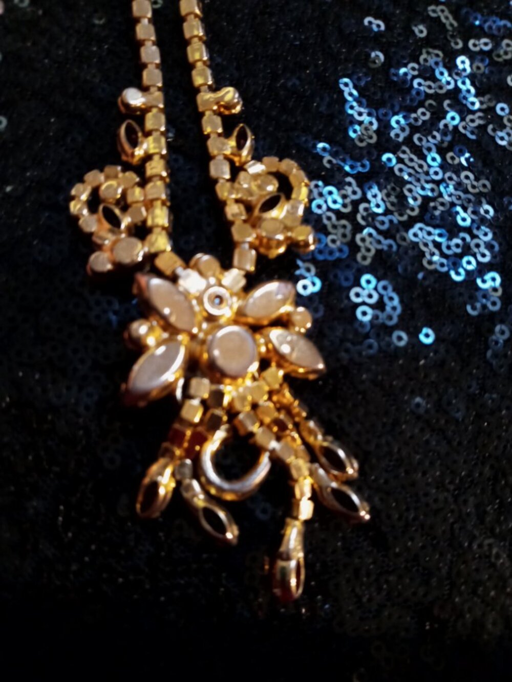 RARE! GORGEOUS VINTAGE ELEGANCE JULIANA RHINESTONE DEMI PARURE SET - Picture 8 of 8